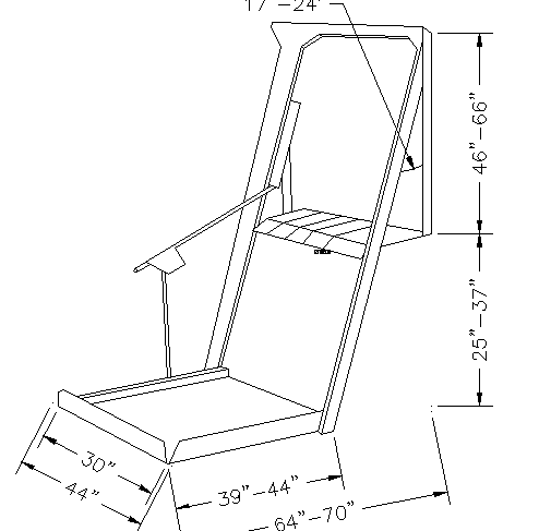 Baby walker chair cad design block dwg file