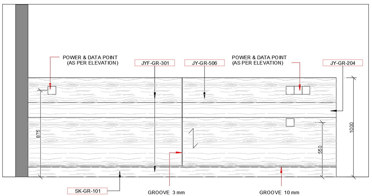 Backside elevation of the bed given in this cad drawing file. Download this 2d AutoCAD drawing file.