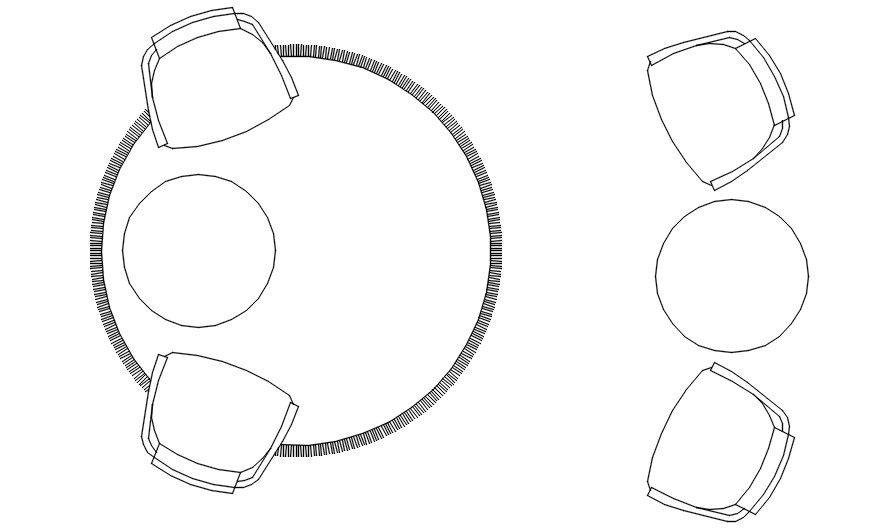 Balcony sitting 2d cad blocks in AutoCAD, dwg file.