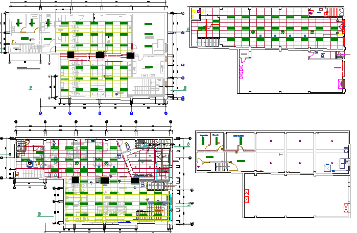 Bank agency office floor plan layout details dwg file