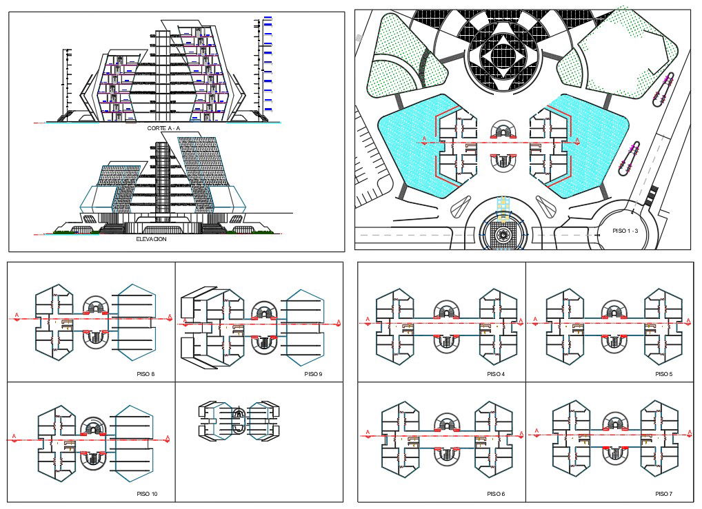 Bank office Blueprint Drawing With AutoCAD File