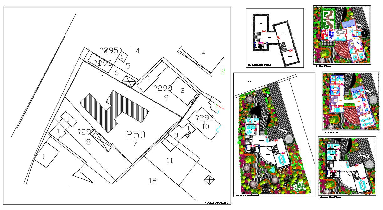 Bank office building With DWG File