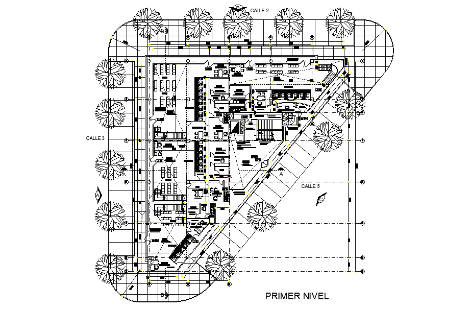 Bank Project Floor Plan AutoCAD Drawing Download DWG File