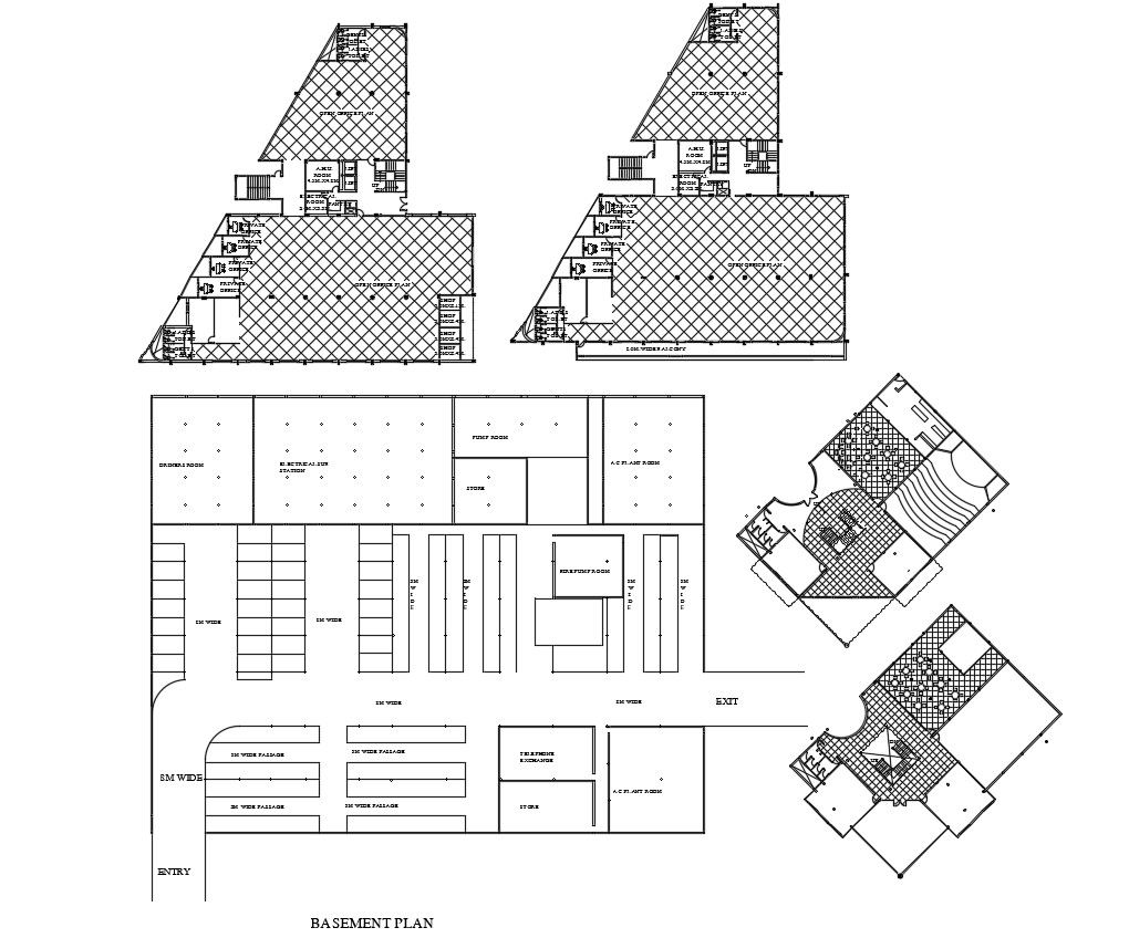 Basement Design Plan CAD File