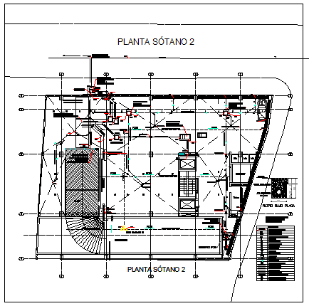 Basement floor 2 level design drawing of Ware house design drawing