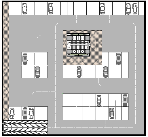 Basement floor plan layout details of tour-ecologic center dwg file