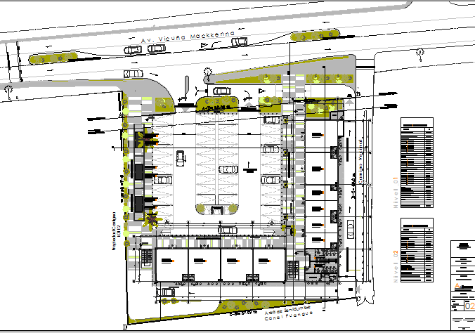 Basement ground floor layout plan details of shopping mall dwg file