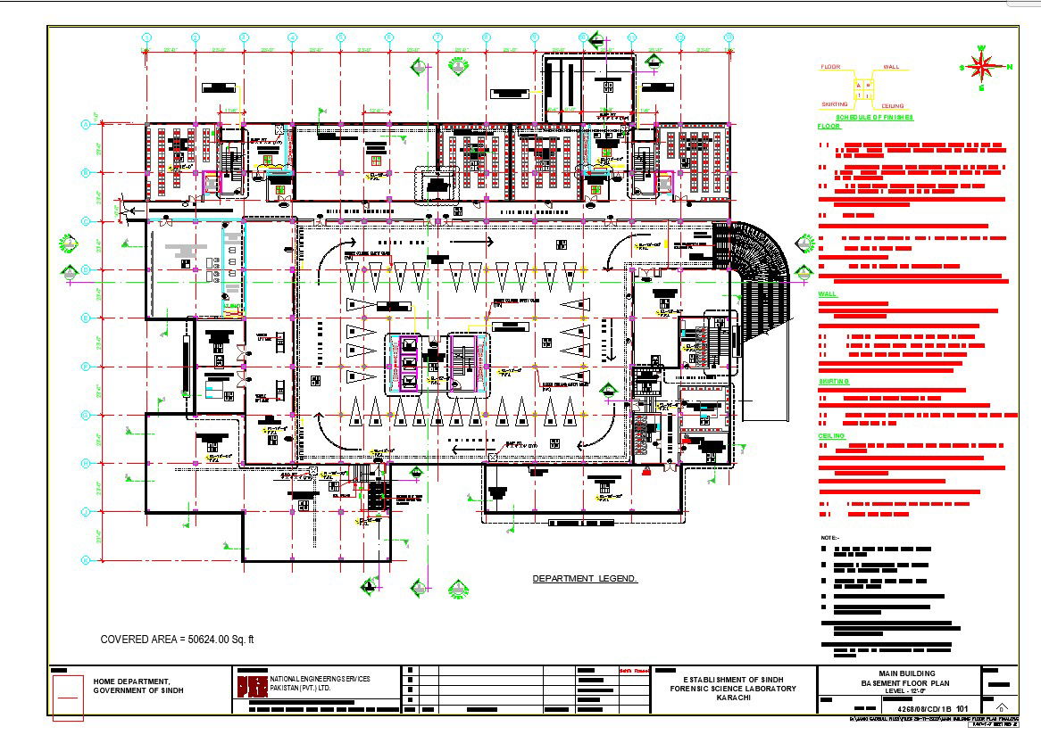 Basement Car Parking Floor Plan Details Dwg File