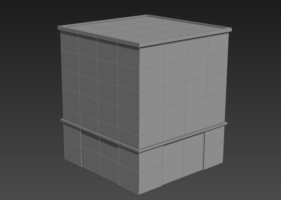 Basic 3D Building Elevation Layout for Commercial Projects files