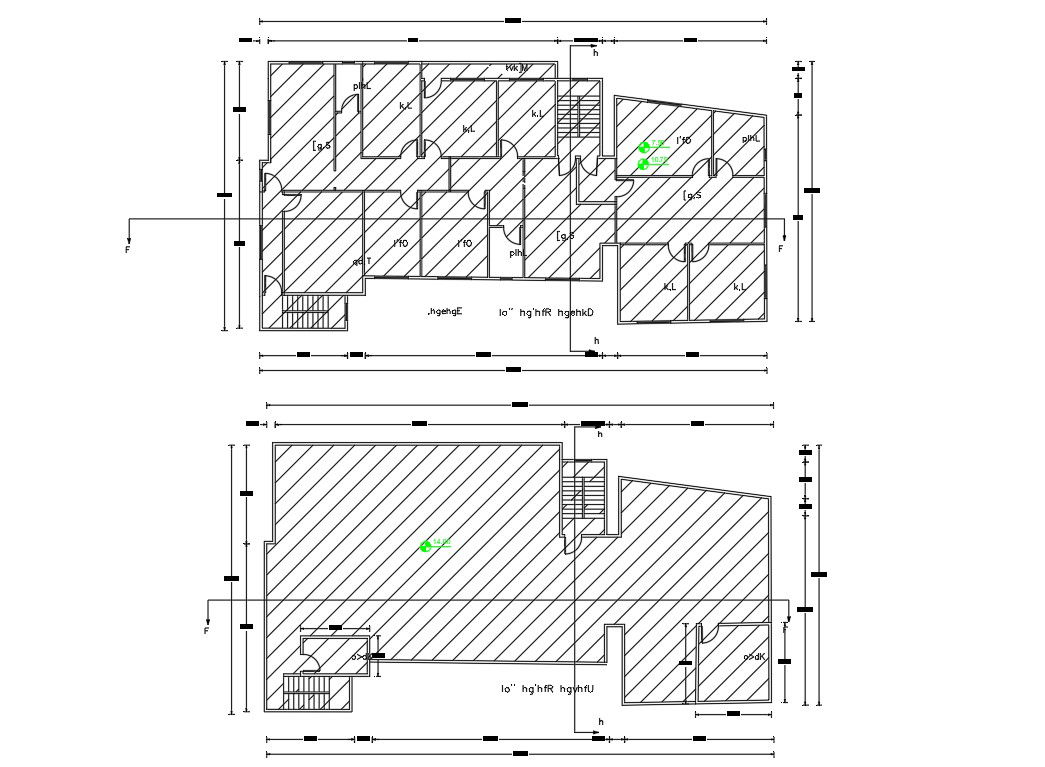 Basic Working Drawing Of Residential Building Design CAD File