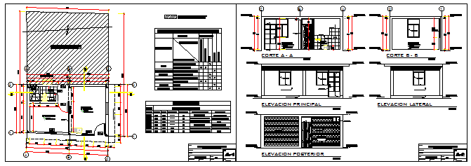 Basic module type own roof program design drawing
