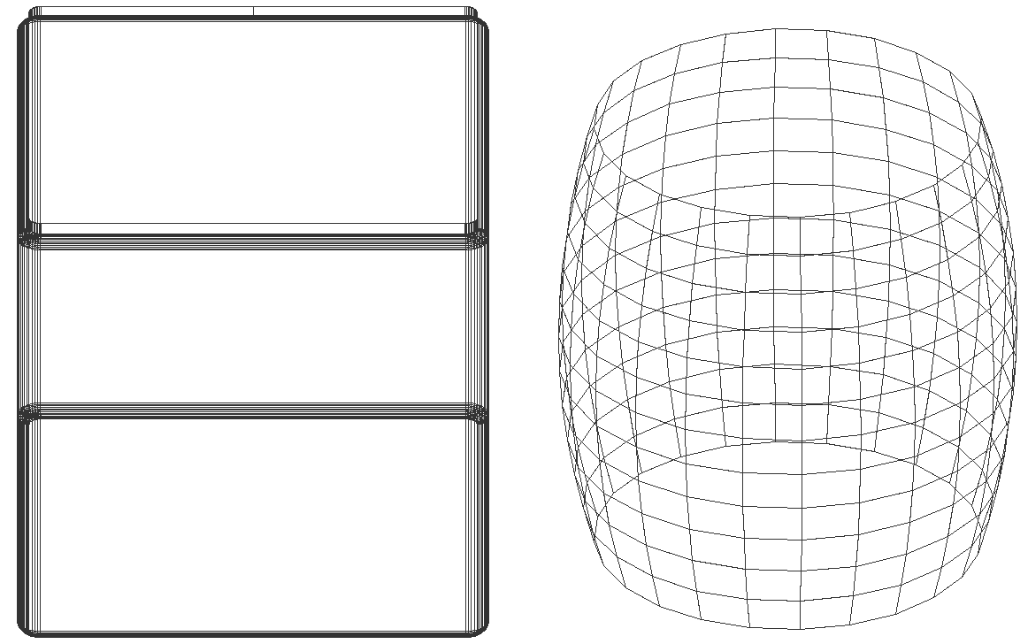 Basket and cube design with details 3d dxf autocad drawing .