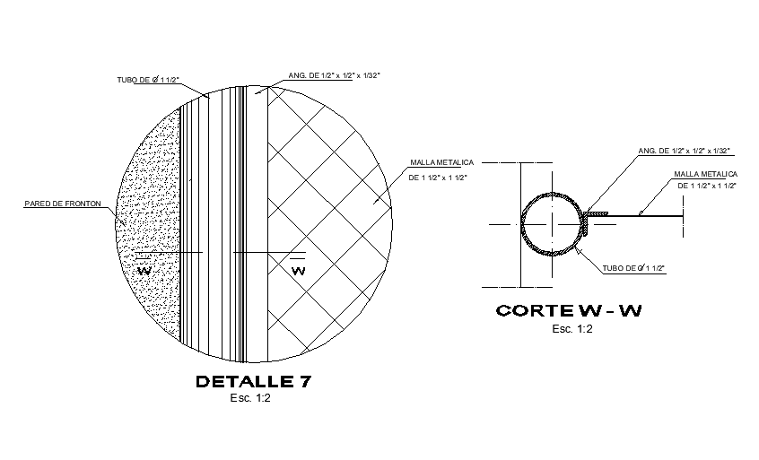 Basketball Column Section CAD Drawing Download DWG File