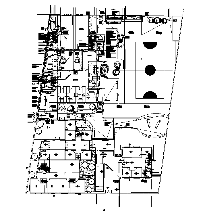 Basketball Playground Plan AutoCAD Drawing DWG File