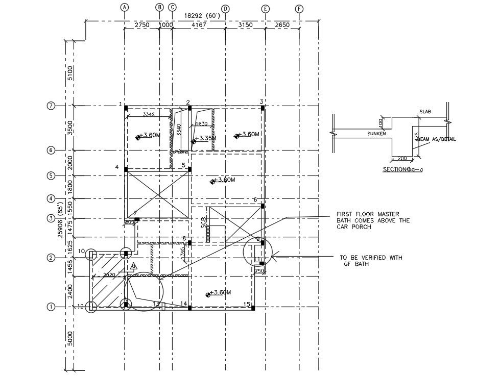 Detailed Bathroom Layout and Fittings in DWG Format