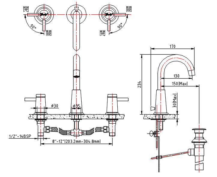 Bathroom Mixer Tap Accessories Free CAD Blocks