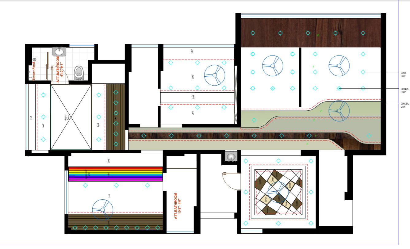 Bathroom and house ceiling design plan cad drawing details dwg file