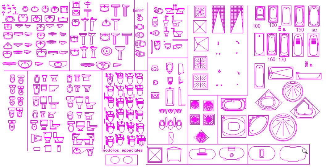 Bathroom furniture blocks