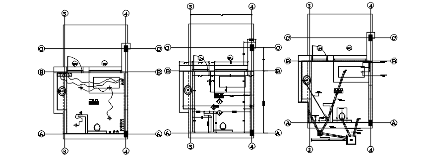 Bathroom layout in AutoCAD