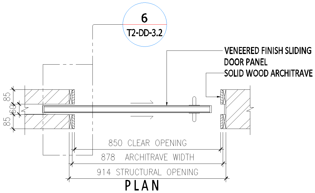 Bathroom Door plan Detail DWG AutoCAD file