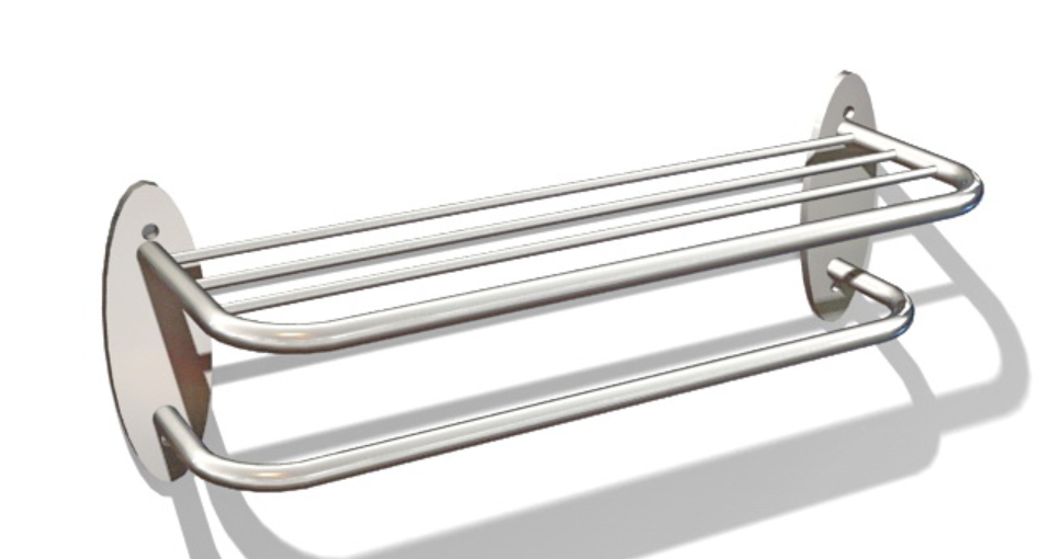 3D Bathroom Accessories Towel Handle Design Max File