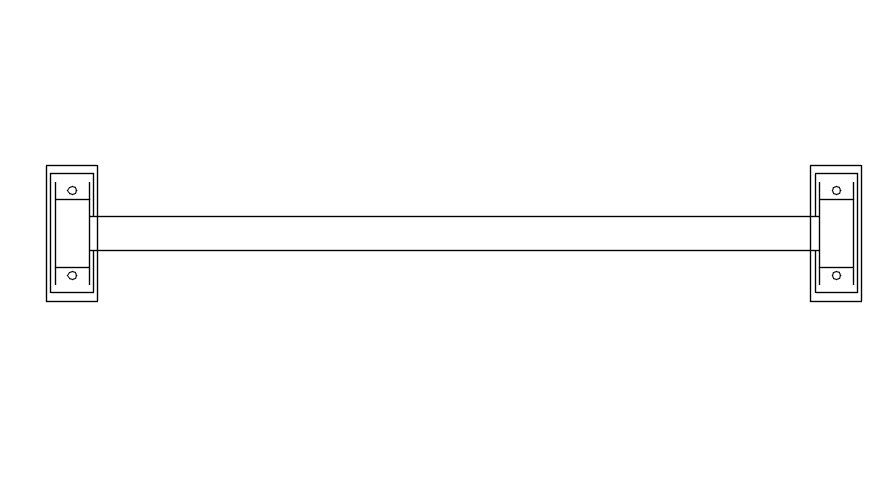 Bathroom fixtures cad block in AutoCAD, dwg file.