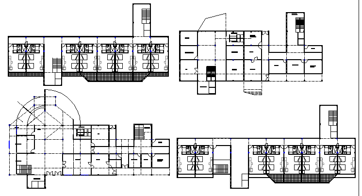 Top view of Hotel plan