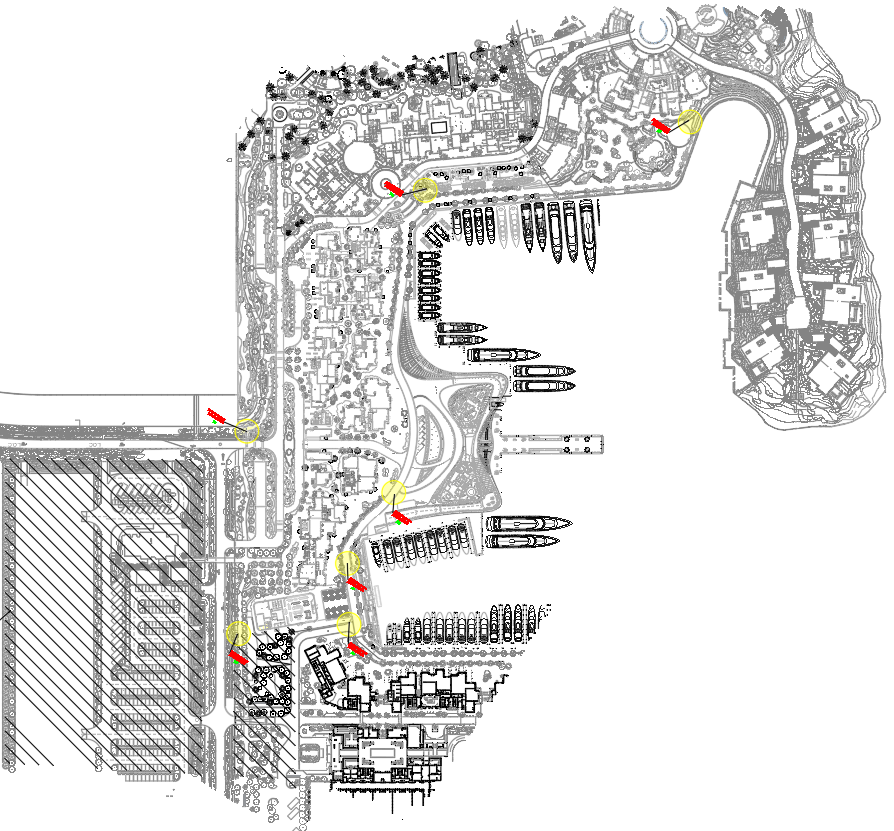 Beach Area Urban Architecture Layout AutoCAD CAD File
