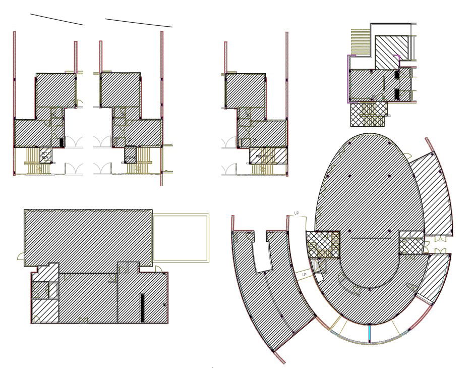 Beach Bars Free CAD Drawing DWG File