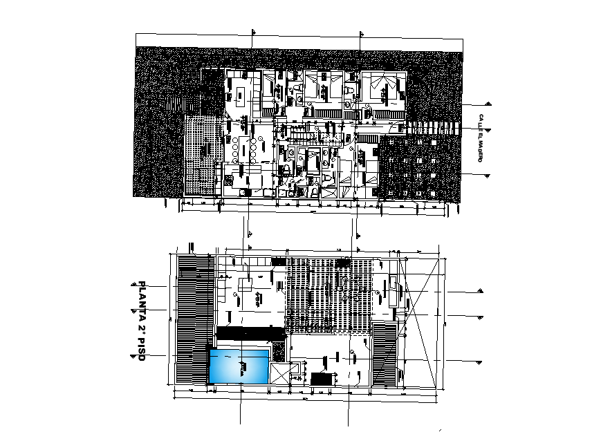 Beach house plan and elevation is given in this 2D Autocad DWG drawing file. Download the 2D Autocad DWG drawing file.