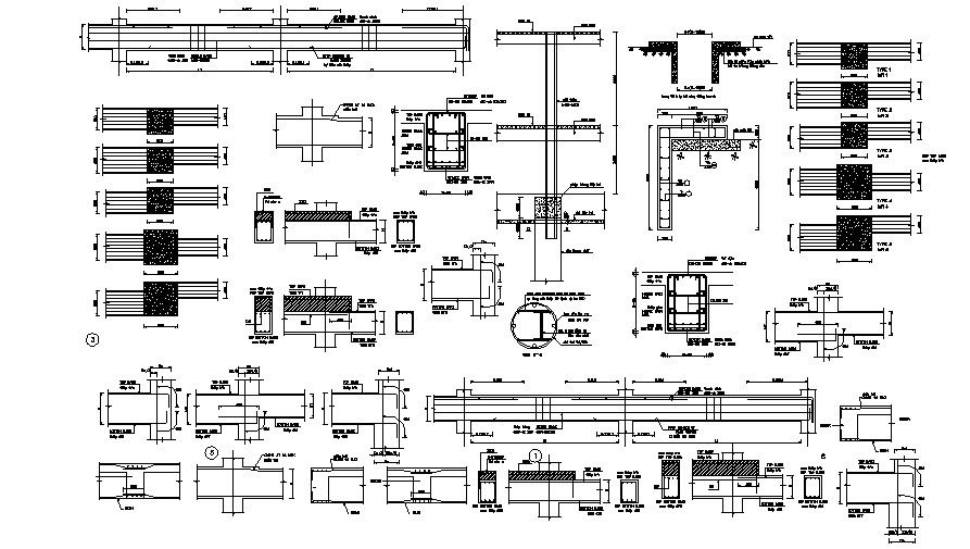 Beam and Column Construction Drawing 