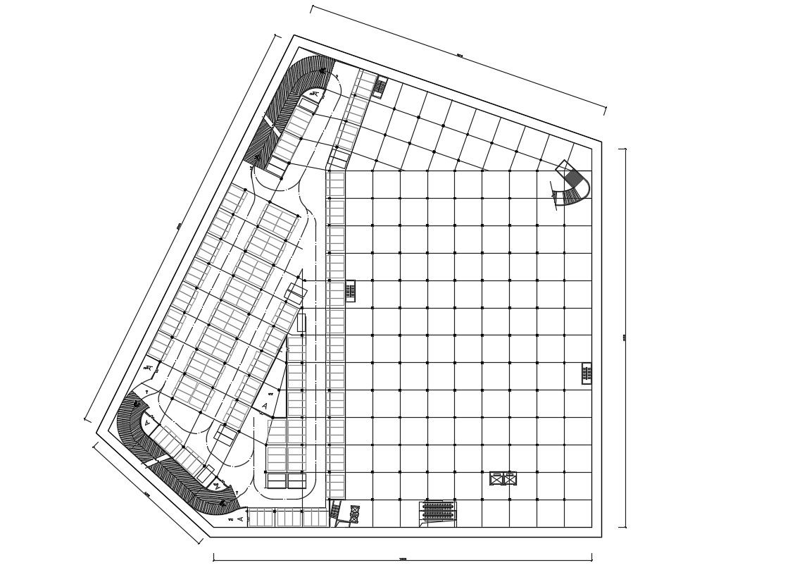 Beam and Column Grid Plan CAD File Download