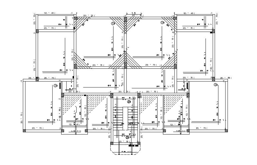 Beam and Slab Structure Plan Design AutoCAD File Download