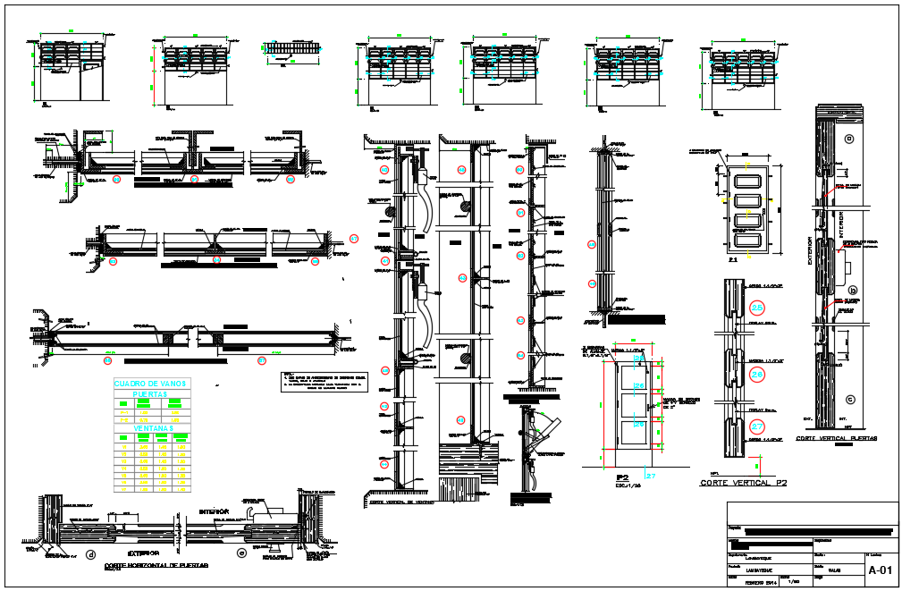 Beam and column elevation detail dwg file