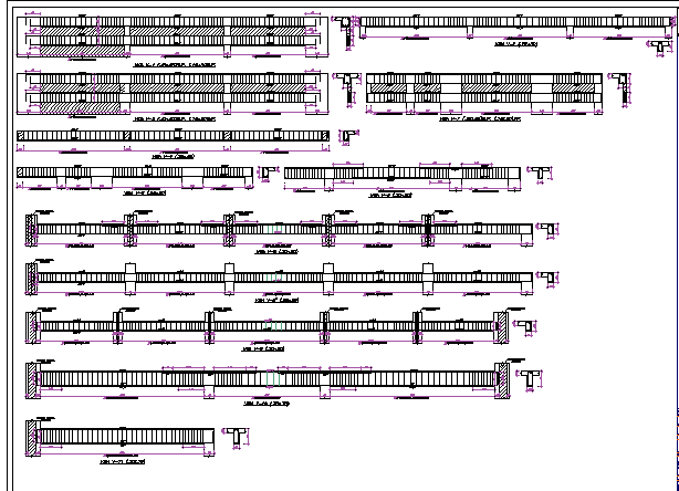 Beam construction details of office building dwg file