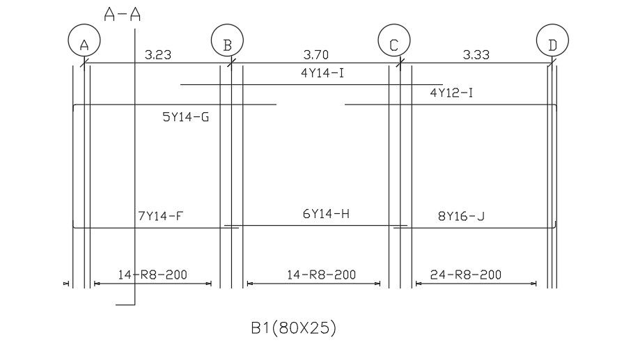 Beam Layout AutoCAD File Download Free