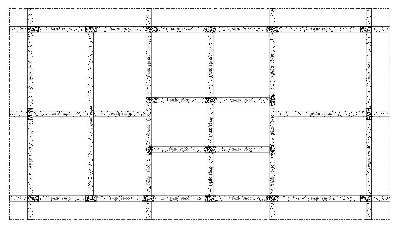 Beam Design Plan in AutoCAD DWG Format for Structure