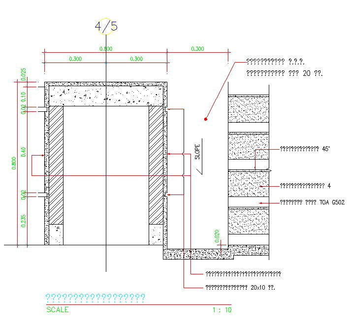 Beam and column concrete section details are given in this 2D AutoCAD Drawing DWG file. Download the free 2D AutoCAD DWG file now.