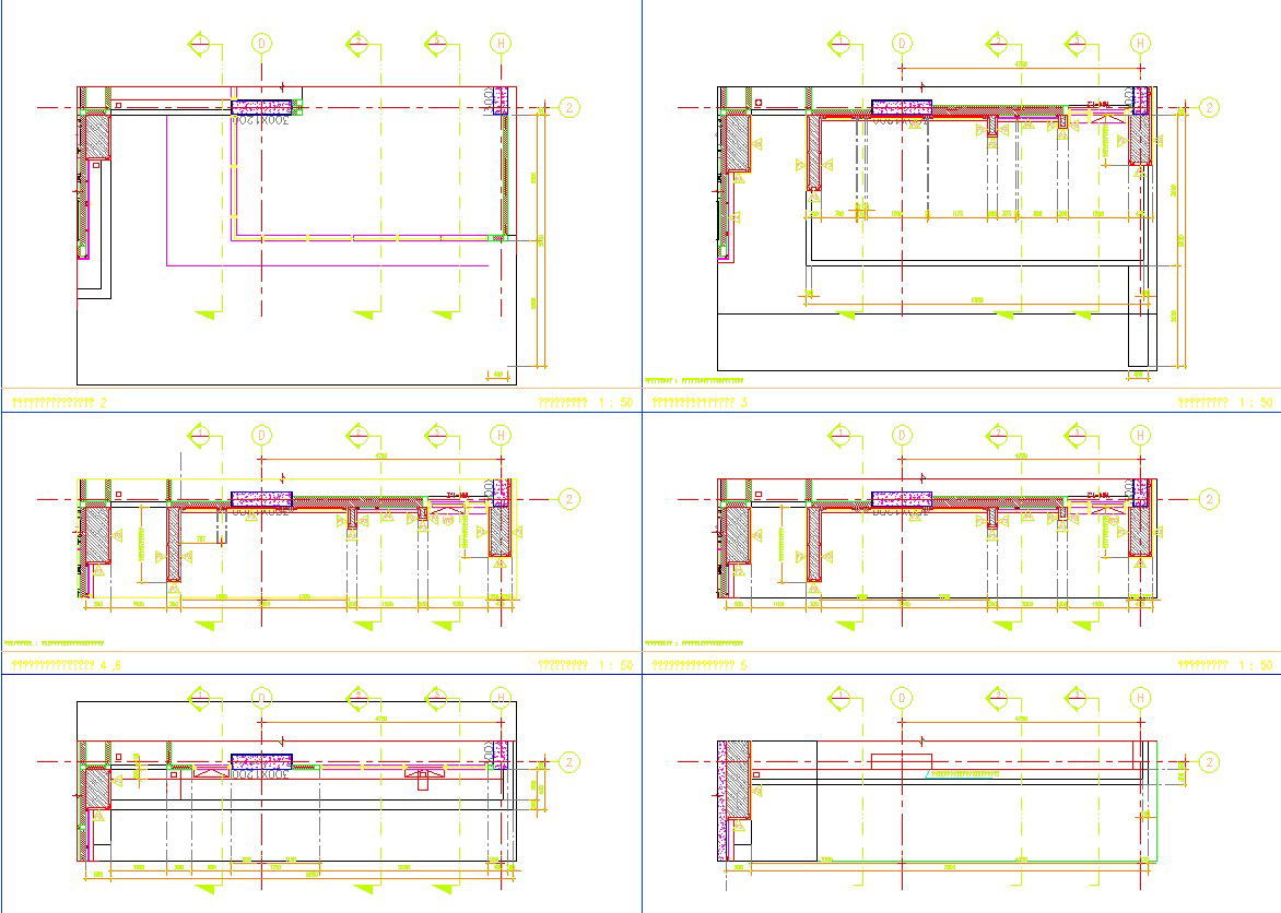 Beam and column details in AutoCAD, dwg file.