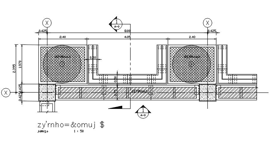 Beam and column typical section details are given in this AutoCAD 2D DWG file. Download the AutoCAD 2D DWG file.