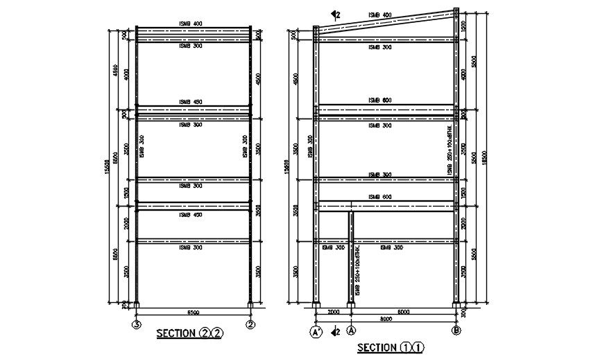 Beam section detail drawing. Download autocad file | CADBULL