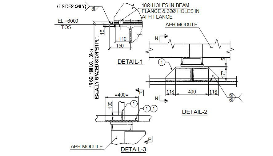 Beam support Section details are given in this 2D CAD DWG drawing. Download the AutoCAD 2D DWG file.