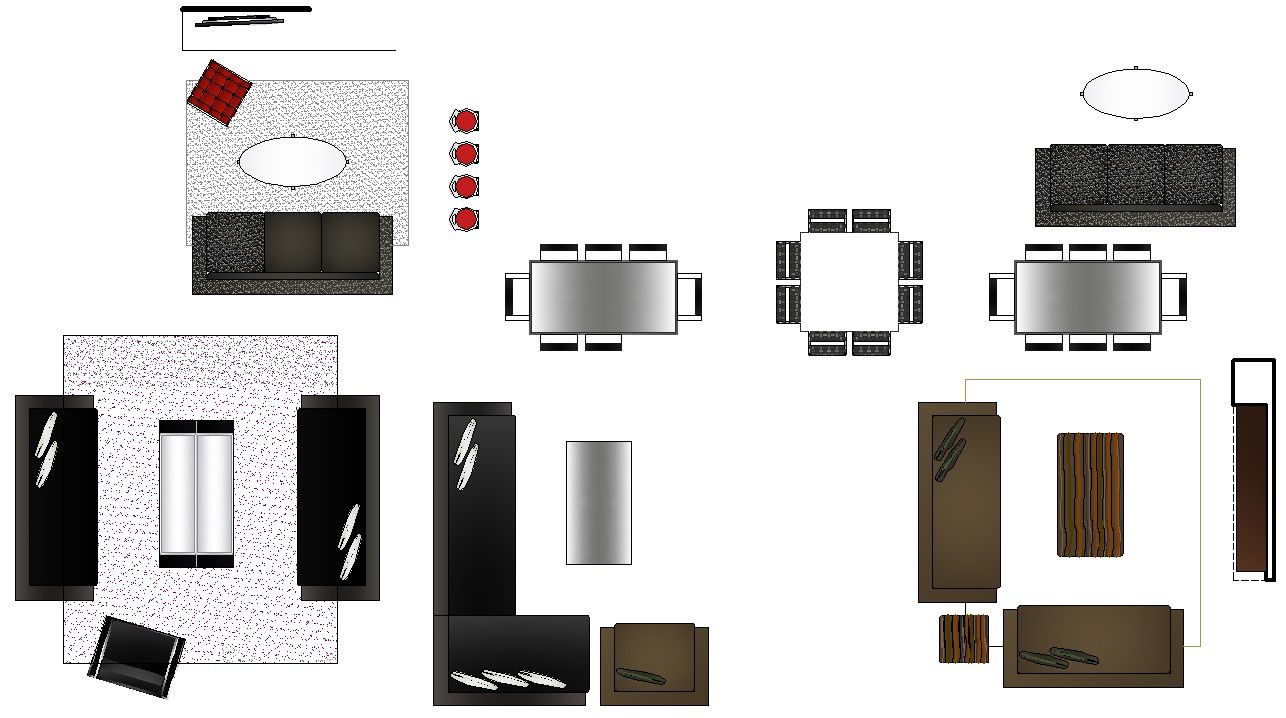 Beautiful and colorful furniture Drawing blocks are available in this CAD Drawing file, AutoCAD DWG file.