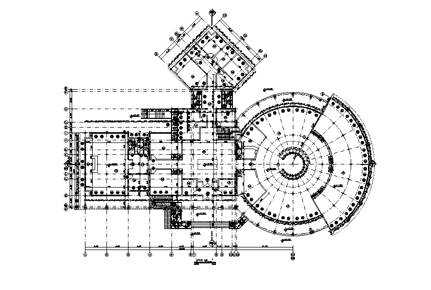 Beautiful library plan is given in this Autocad drawing model. Download now.