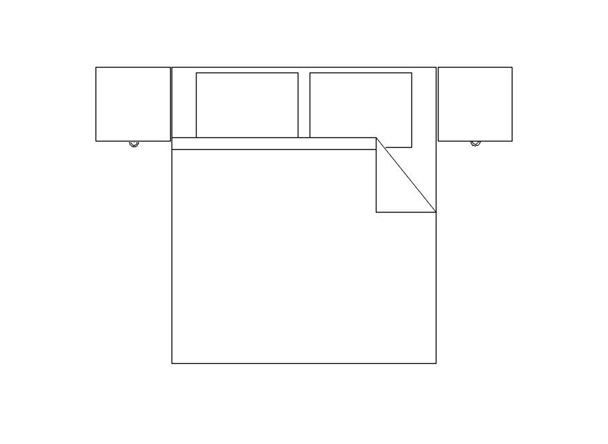 Bed Furniture 2D CAD Blocks in DWG File for AutoCAD Users