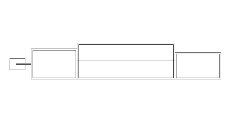 AutoCAD 2D Bed Elevation CAD Block in DWG Drawing File