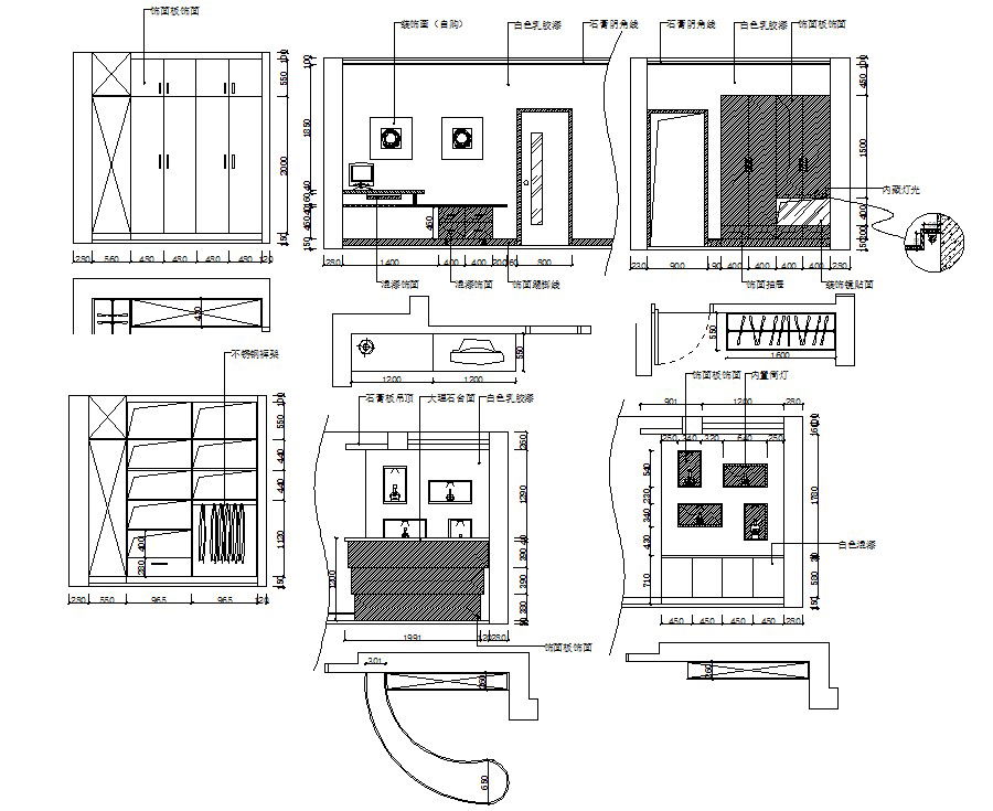 Bedroom Elevation DWG File
