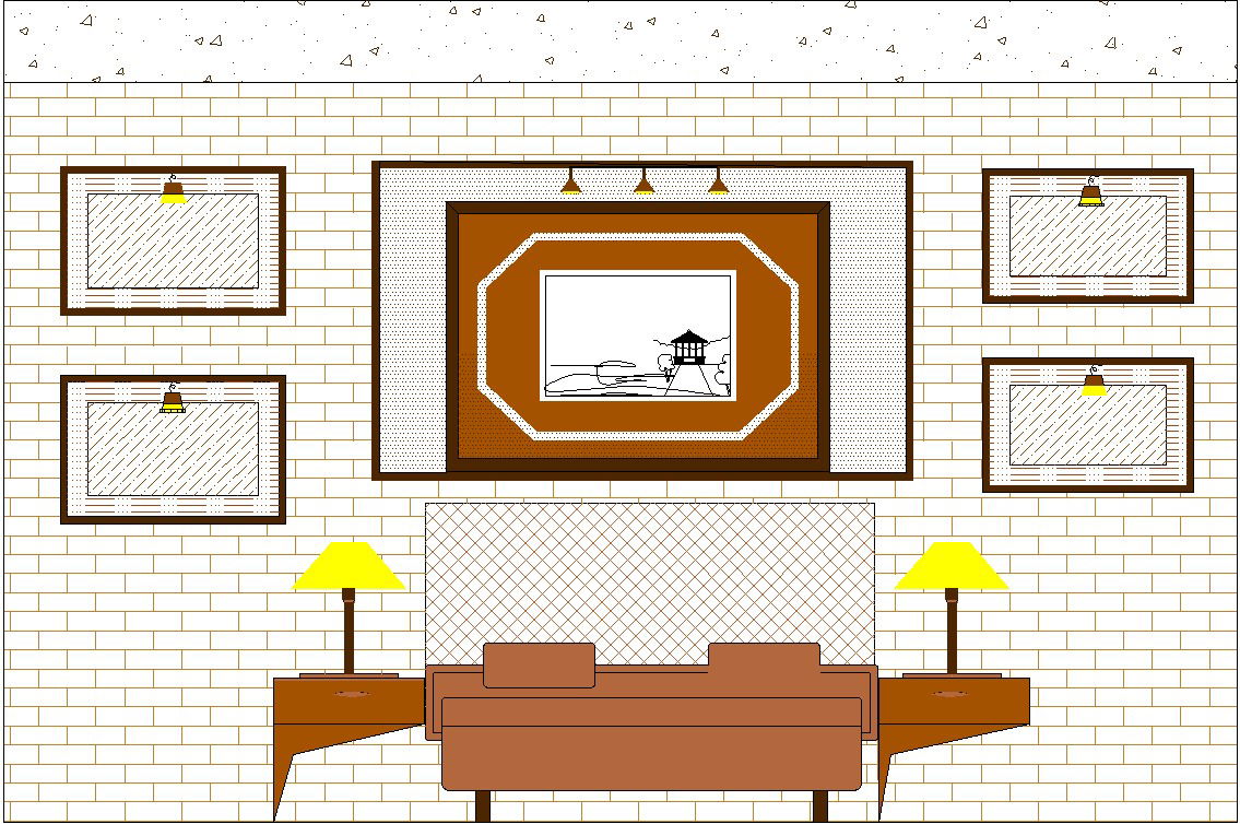 Bedroom Elevation Design AutoCAD File.