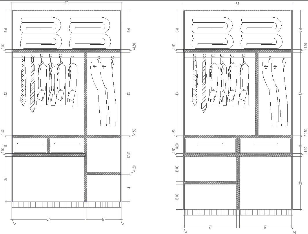 Bedroom closet design