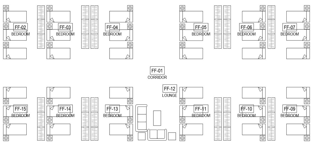 Beds and cupboard Drawing blocks are available in this CAD Drawing file, Download the AutoCAD DWG file .